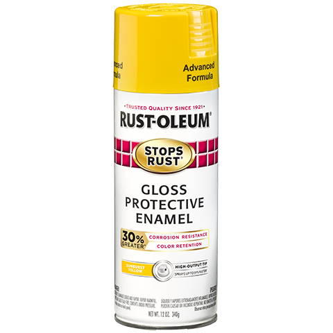 Rust-Oleum Stops Rust Advanced Spray Paint Gloss Canary Yellow