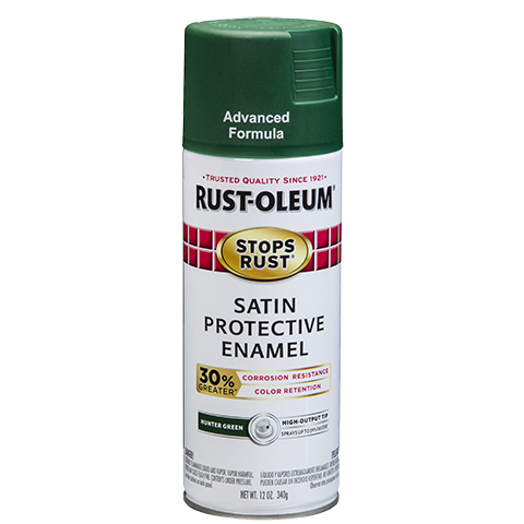 Rust-Oleum Stops Rust Advanced Spray Paint Satin Hunter Green