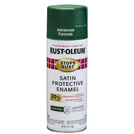Rust-Oleum Stops Rust Advanced Spray Paint Satin Hunter Green