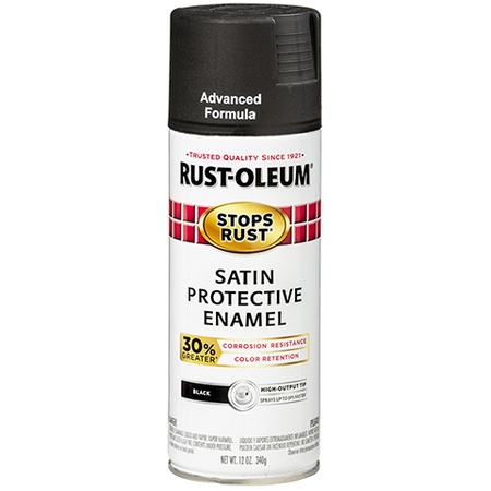 Rust-Oleum Stops Rust Advanced Spray Paint Satin Black