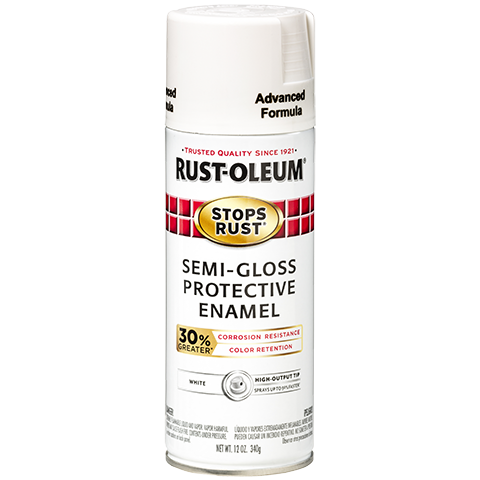Rust-Oleum Stops Rust Advanced Spray Paint Semi-Gloss White