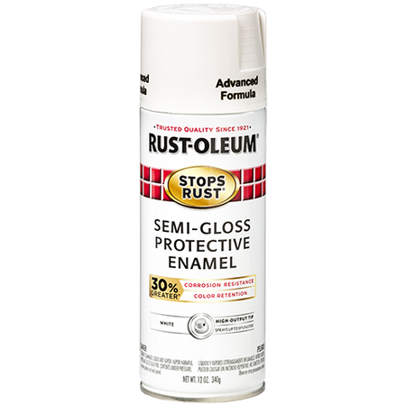 Rust-Oleum Stops Rust Advanced Spray Paint Semi-Gloss White