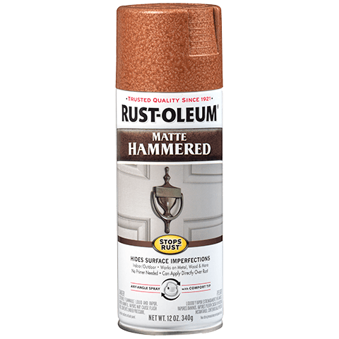 Rust-Oleum Stops Rust Matte Hammered Spray Paint Copper