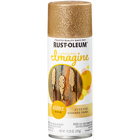 Rust-Oleum Imagine Glitter Spray Paint Gold
