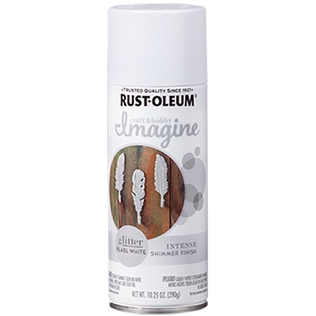 Rust-Oleum Imagine Glitter Spray Paint Pearl White