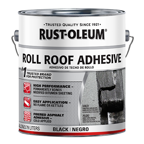 Rust-Oleum Roll Roof Adhesive Gallon Black 347428