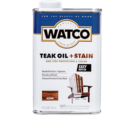 Watco Teak Oil + Stain Quart Hazelnut