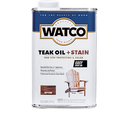 Watco Teak Oil + Stain Quart Greystone