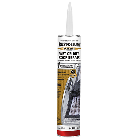Rust-Oleum Extreme Wet or Dry Roof Repair 10.1 Oz Cartridge Black 351249