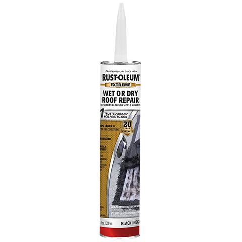 Rust-Oleum Extreme Wet or Dry Roof Repair 10.1 Oz Cartridge Black 351249