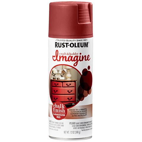 Rust-Oleum Imagine Chalk Finish Spray Paint Farmhouse Red