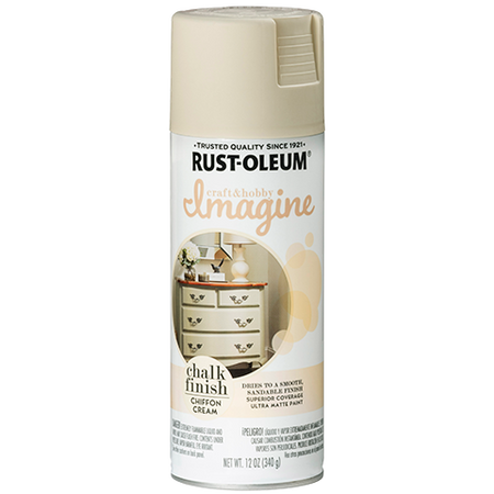 Rust-Oleum Imagine Chalk Finish Spray Paint Chiffon Cream
