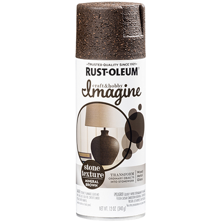Rust-Oleum Imagine Stone Texture Spray Paint Mineral Brown