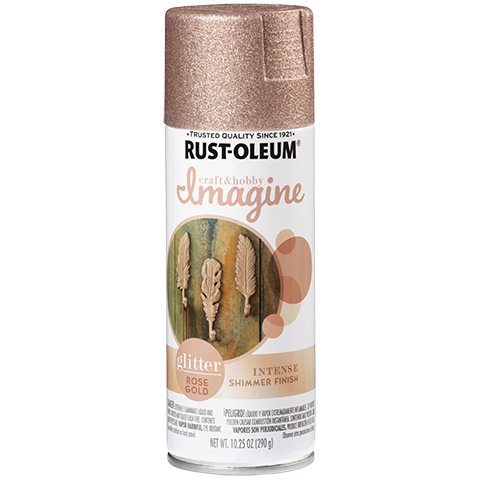 Rust-Oleum Imagine Glitter Spray Paint Rose Gold