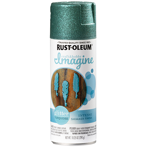 Rust-Oleum Imagine Glitter Spray Paint Turquoise