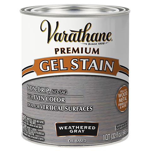 Varathane Premium Gel Stain Quart Weathered Gray
