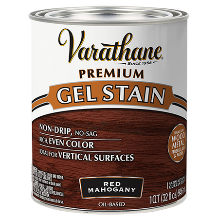 Varathane Premium Gel Stain Quart Red Mahogany