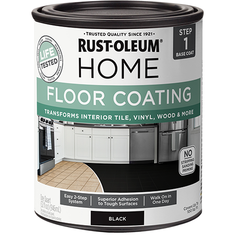Rust-Oleum Home Floor Coating Premix Base Coat Quart Black