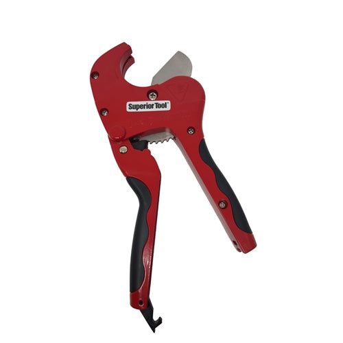 Superior Tool 1 Soft Grip Ratcheting PVC Cutter 37118