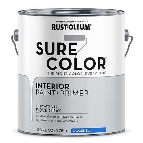 Rust-Oleum Sure Color Eggshell Interior Wall Paint Gallon Dove Gray