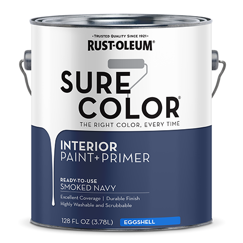 Rust-Oleum Sure Color Eggshell Interior Wall Paint Gallon Smoked Navy