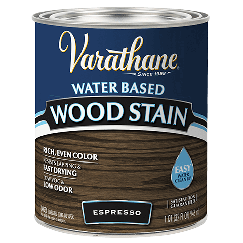 Varathane Water-Based Wood Stain Quart Espresso