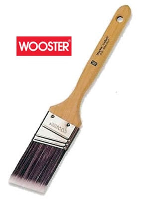 Wooster Ultra/Pro Extra-Firm Lindbeck Paint Brush image showcasing the purple NylonPlus, purple and black nylon bristles.