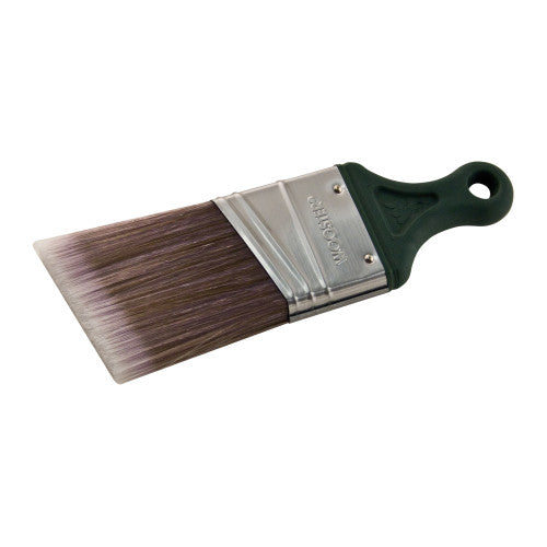 Wooster Ultra/Pro Firm Shortcut Paint Brush featuring firm mix of nylon and polyester filaments and short handle for tight spaces.