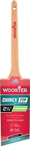 Wooster Chinex FTP Thin Angle Sash Paint Brush 4424 in manufacturer packaging.