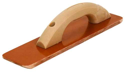 Marshalltown Square End Resin Hand Float with Round Wood Handle