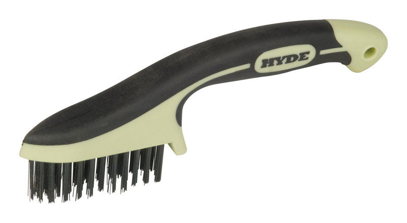 Hyde Tools MAXXGRIP PRO High Carbon Steel 8-3/4" Wire Brush
