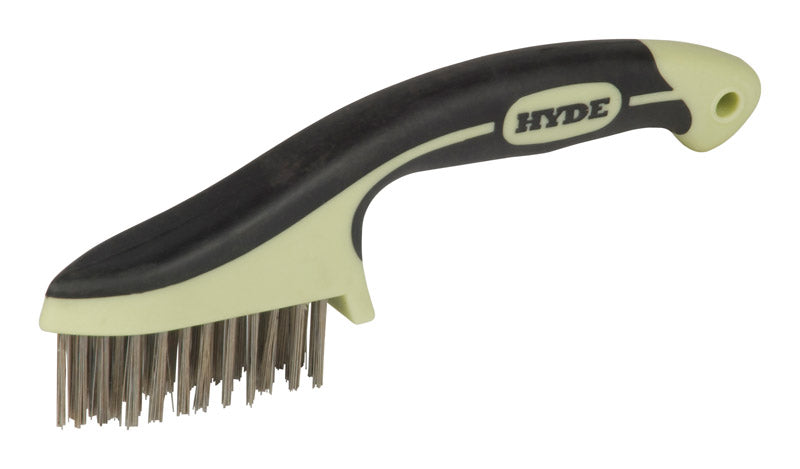 Hyde Tools MAXXGRIP PRO Stainless Steel 8-3/4" Wire Brush