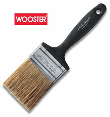 Wooster Advantage Varnish Paint Brush with a green plastic handle.