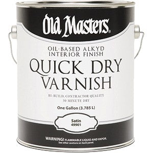 Old Masters Quick Dry Varnish Gallon Can