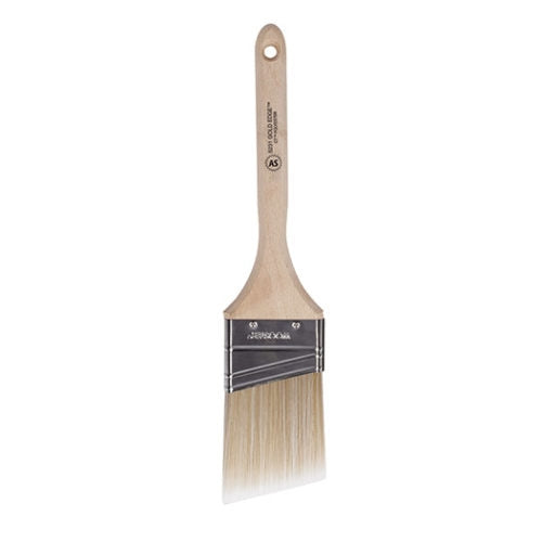 The image showcases the Wooster Gold Edge Angle Paint Brush 5231.