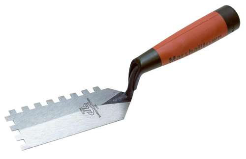 Marshalltown 5" x 2" Notched Margin Trowel with DuraSoft® Handle