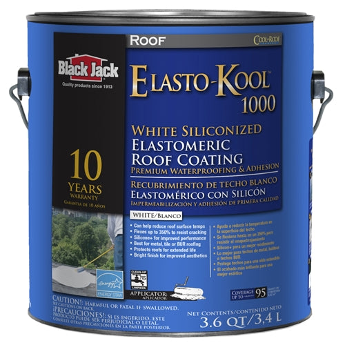 Black Jack Elasto-Kool 1000 Gloss White Acrylic Roof Coating Gallon 5530-1-20