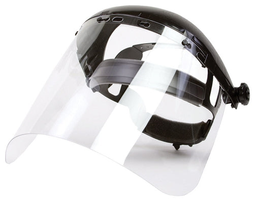 Forney 58605 Face Shield with Ratchet-Type Headgear Clear
