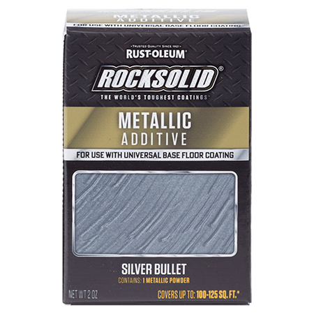Rust-Oleum RockSolid Metallic Additive 2 Oz Silver Bullet