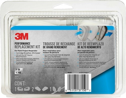 3M Paint Respirator Supply Kit for 6000 & 7500 Series 6023P1-DC