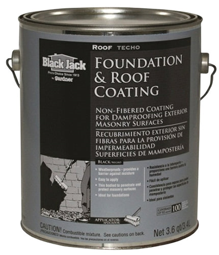 Black Jack Gloss Black Asphalt Roof Coating Gallon 6025-9-34