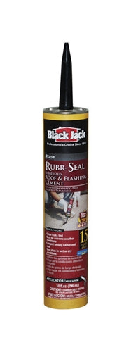 Black Jack Rubr-Seal Gloss Black Rubber Roof & Flashing Cement 10.1 Oz 6148-9-62