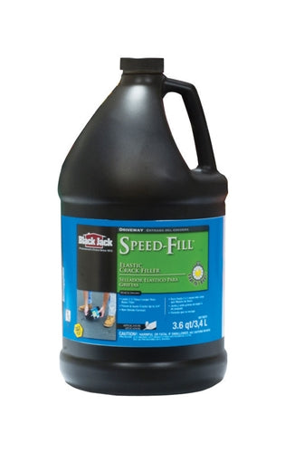 Black Jack Speed-Fill Gloss Black Water-Based Rubberized Asphalt Crack Filler 3.6 Qt 6438-9-34