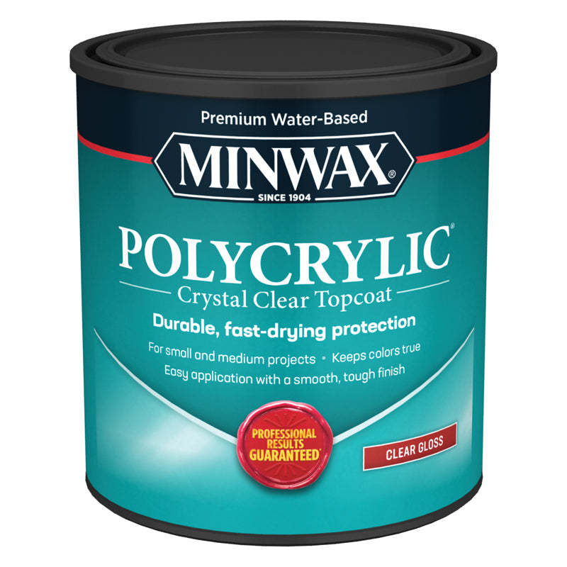 Minwax Polycrylic Protective Finish Quart Gloss