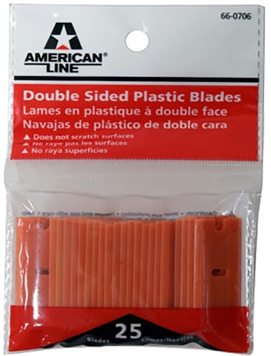 American Line Double-Sided Plastic Razor Blades