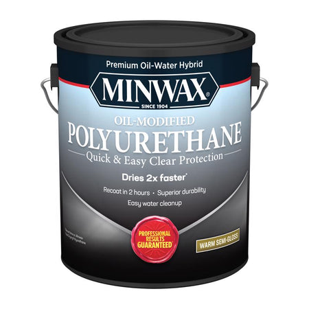 Minwax Water Based Oil-Modified Polyurethane Gallon Warm Semi-Gloss