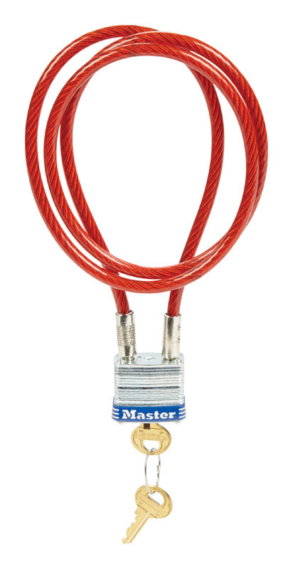 Master Lock 3' Keyed Cable Lock 719D
