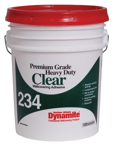Gardner-Gibson Dynamite 234 Premium Heavy Duty Clear Strippable Wallcovering Adhesive