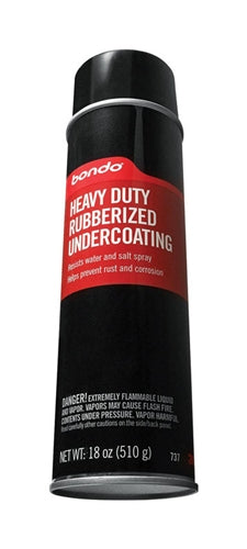 Bondo Black Rubber Coating 18 Oz 737