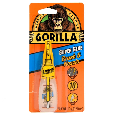 Gorilla Super Glue Brush & Nozzle 10g 7500102